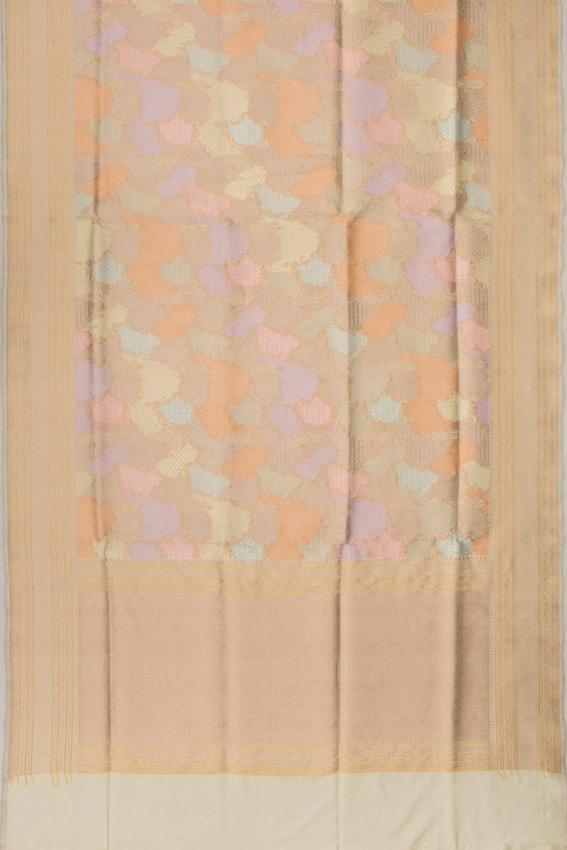 Banarasi Silk Jaal Rangkat Pastel Green Saree