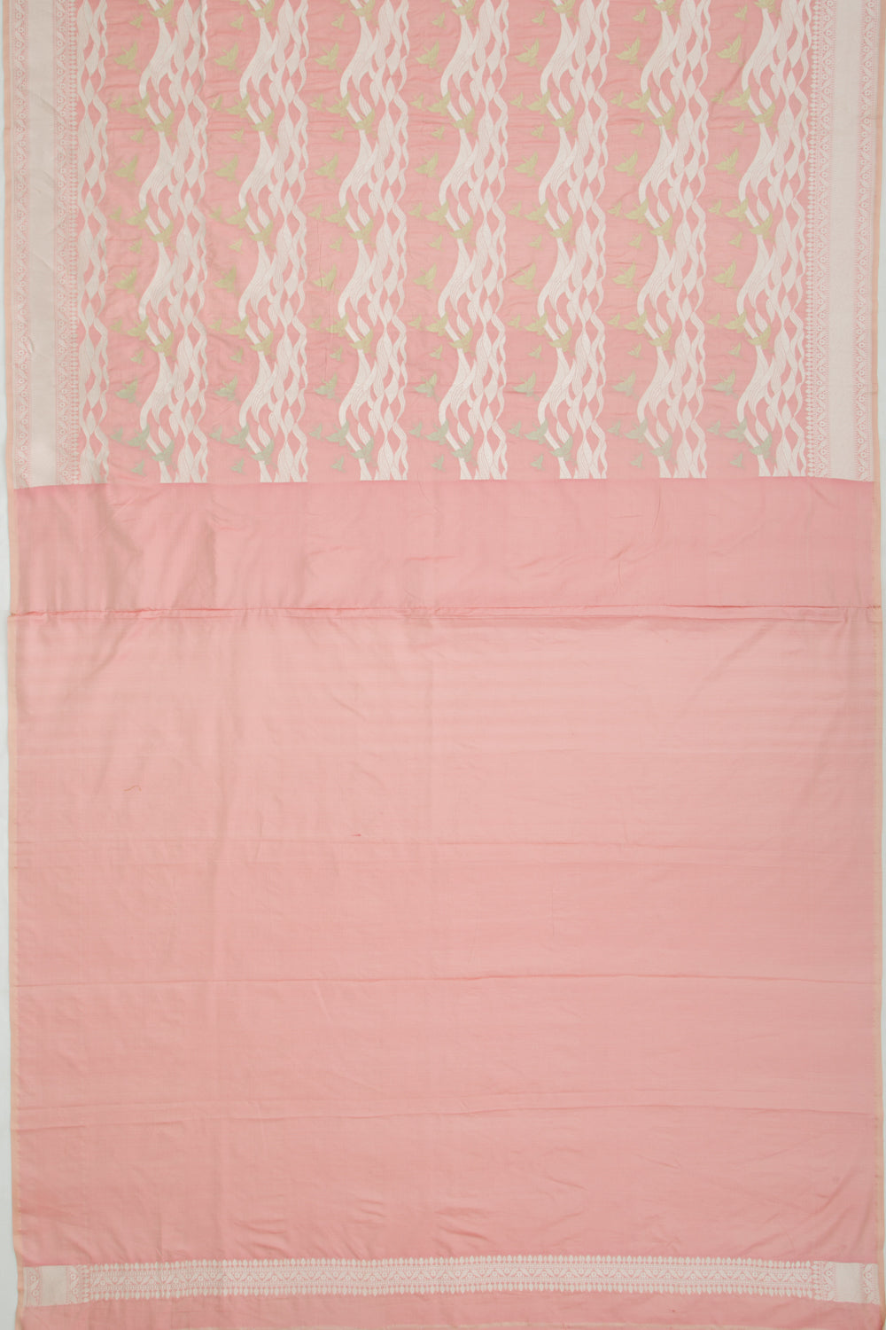 Banarasi Silk Jaal Peach Saree