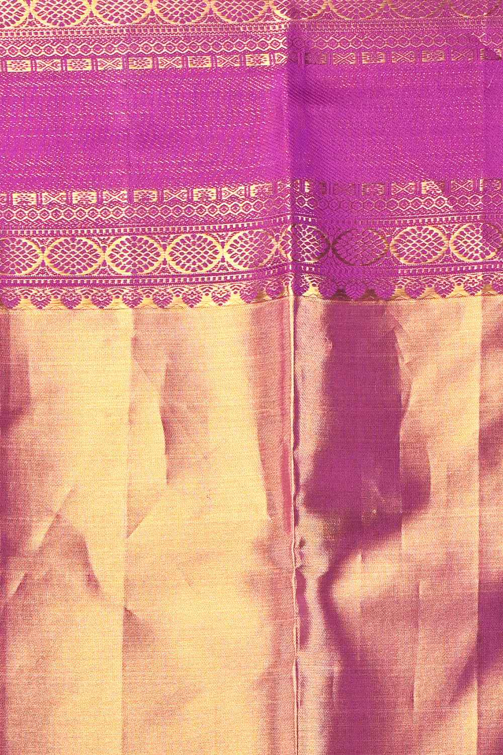 Kanchipuram Silk Tissue Brocade Multicolour Saree