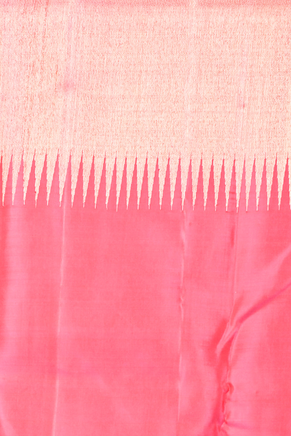 Kanchipuram Silk Geometrical Brocade Pink Saree