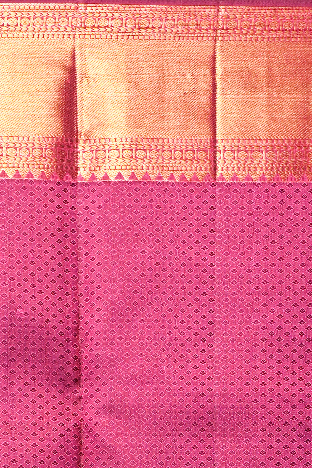 Kanchipuram Silk Tissue Jaal Pink Saree