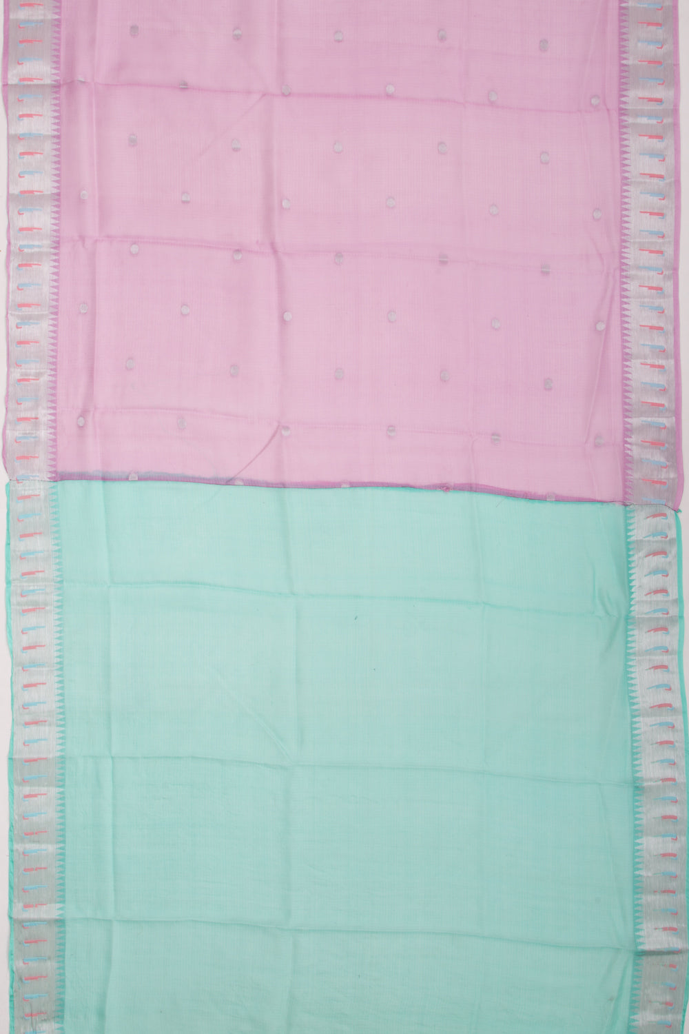 Kota Soft Silk Butta Lavender Saree