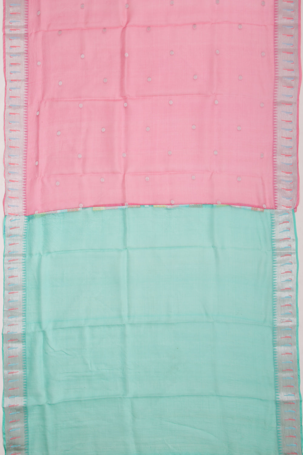 Kota Soft Silk Butta Pink Saree