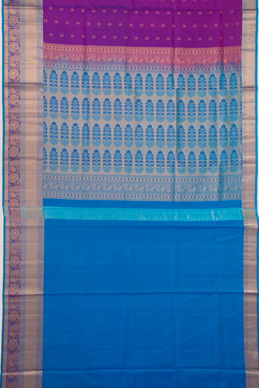 Coimbatore Silk Butta Purple Saree