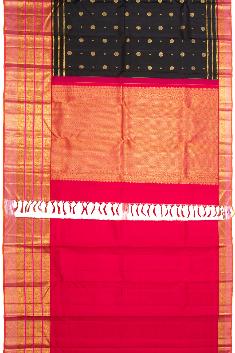 Kanchipuram Silk Butta Black Saree