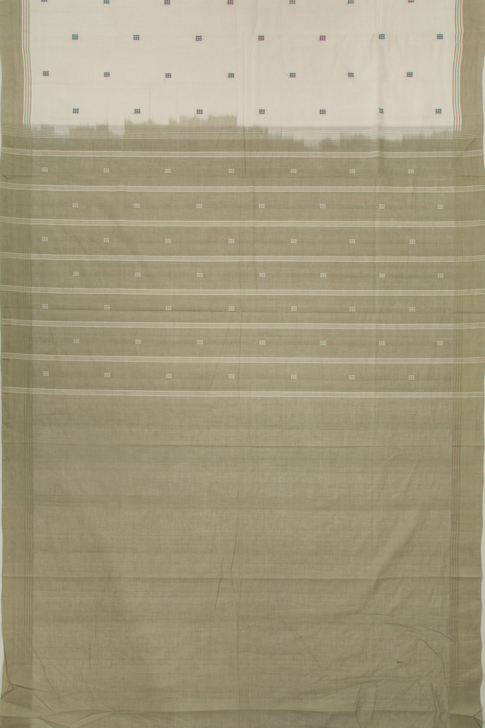 Chettinad Cotton Butta White Saree