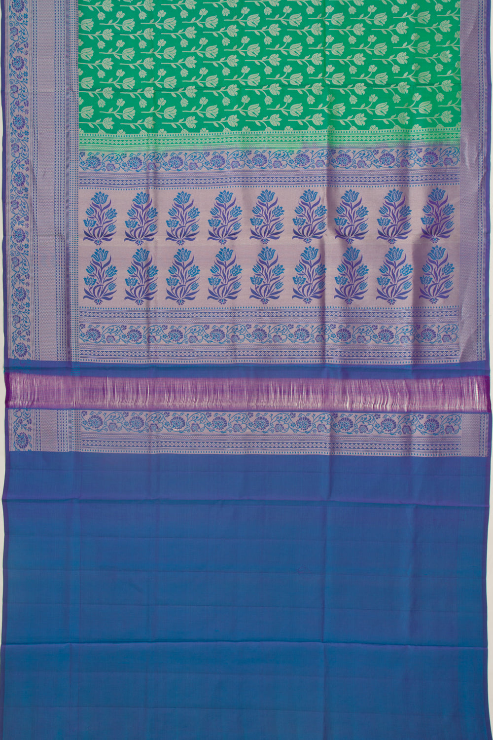 Taranga Kanchi Silk Brocade Green Saree