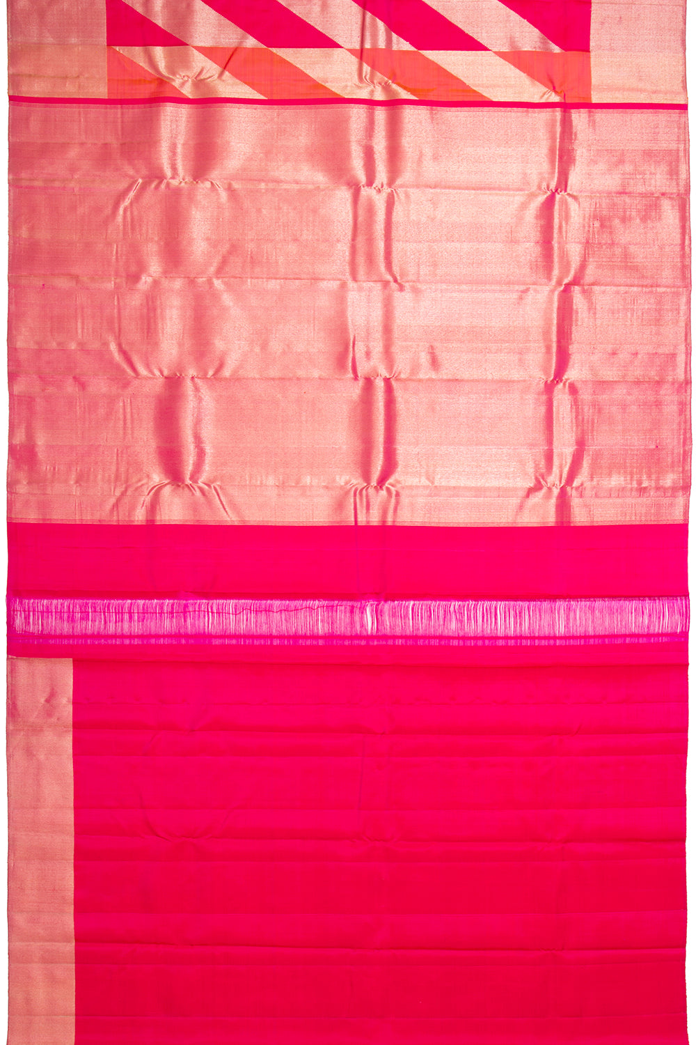 Kanchipuram Silk Brocade Red Saree