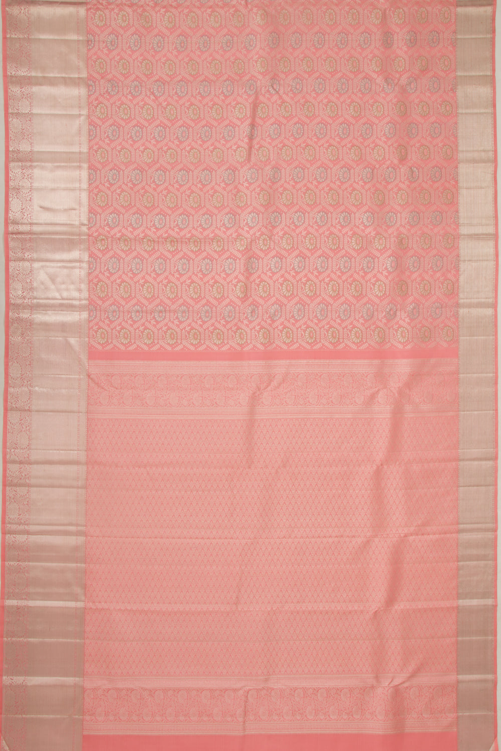 Taranga Kanchi Silk Brocade Baby Pink Saree