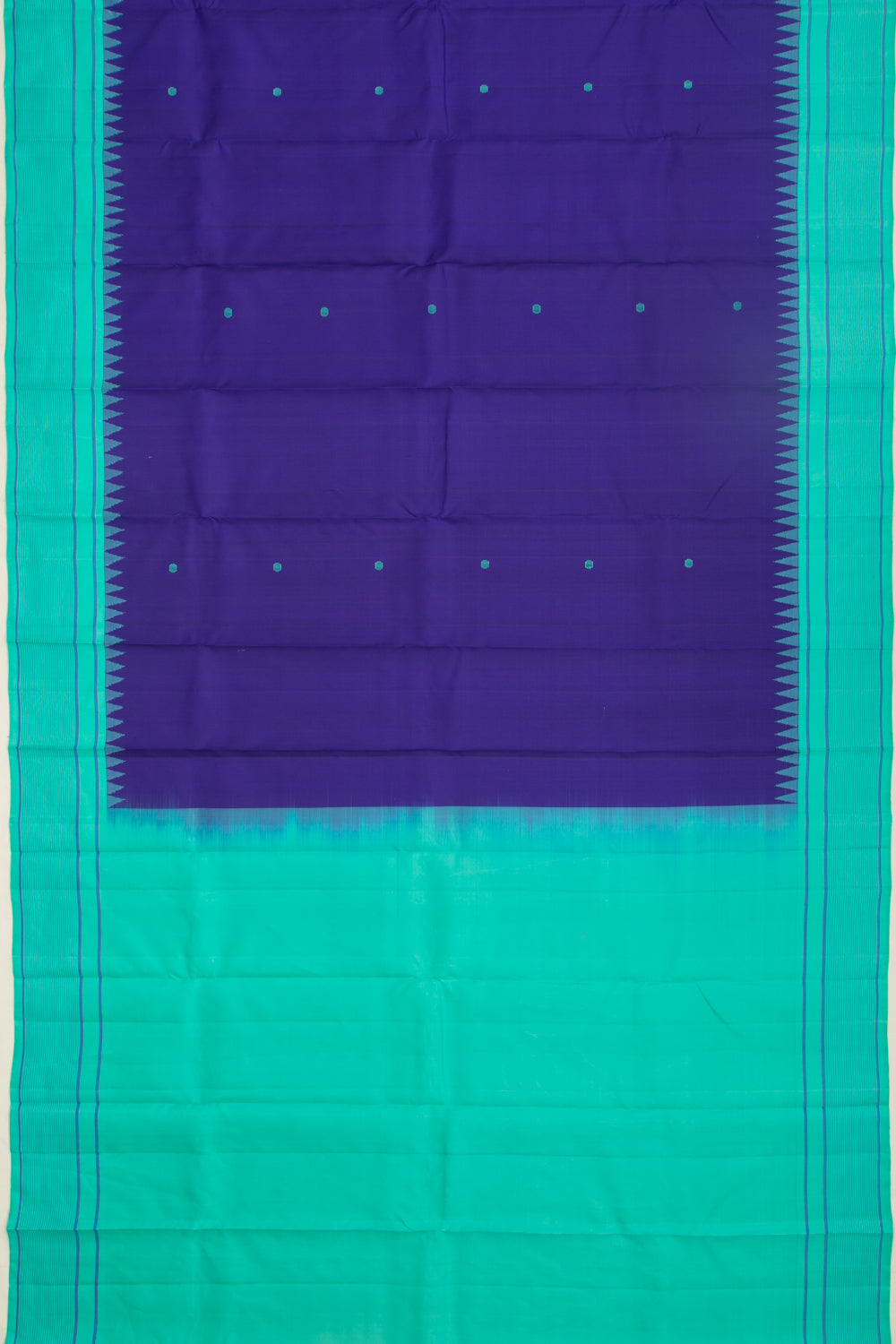 Kanchipuram Silk Butta Royal Blue Saree