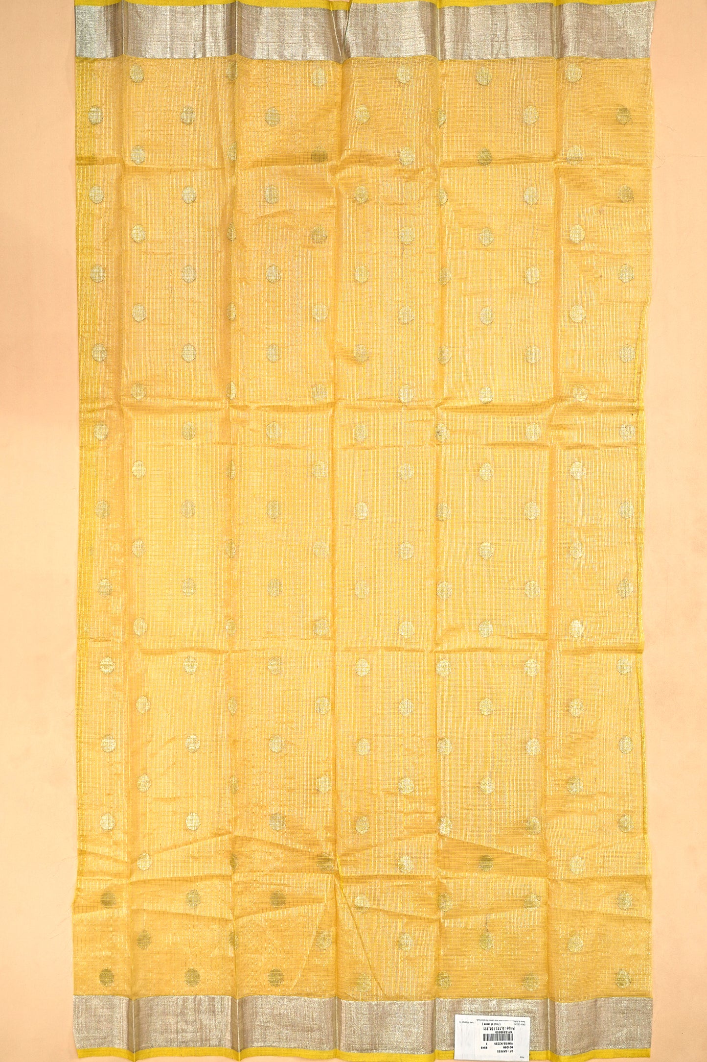Kota Silk Tissue Jaal Green Saree