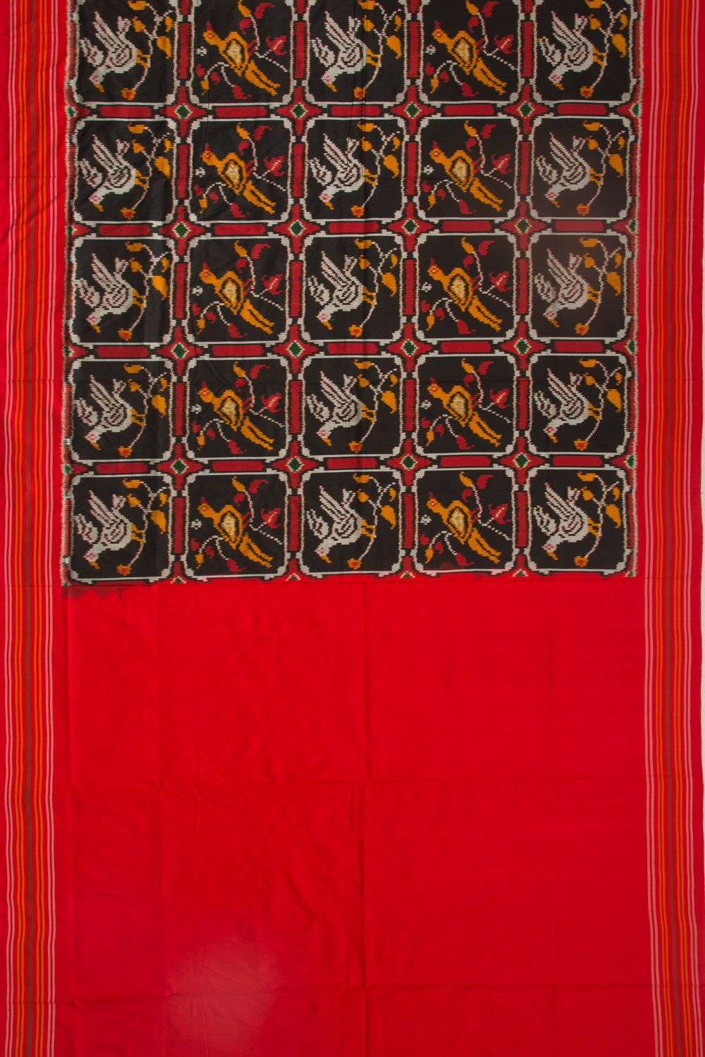 Pochampally Silk Ikat Black Saree