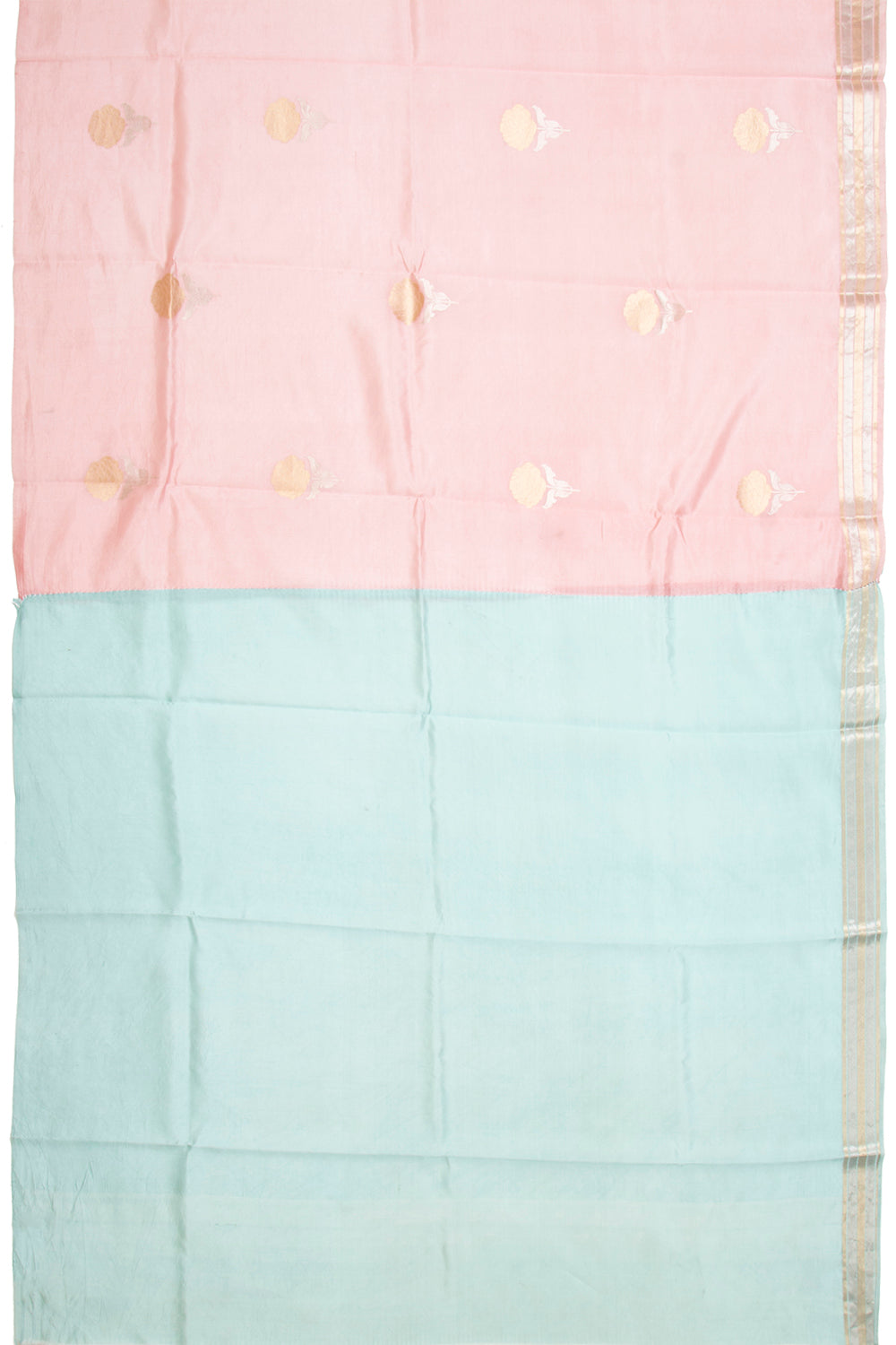 Banarasi Silk Katan Butta Pink Saree