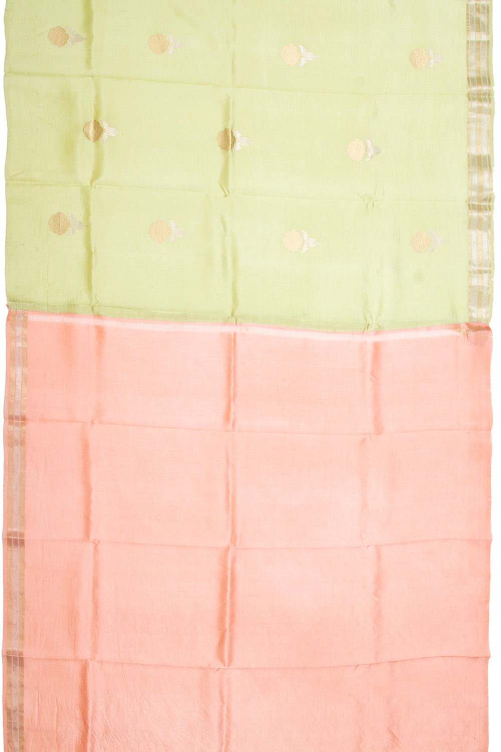Banarasi Silk Katan Butta Green Saree