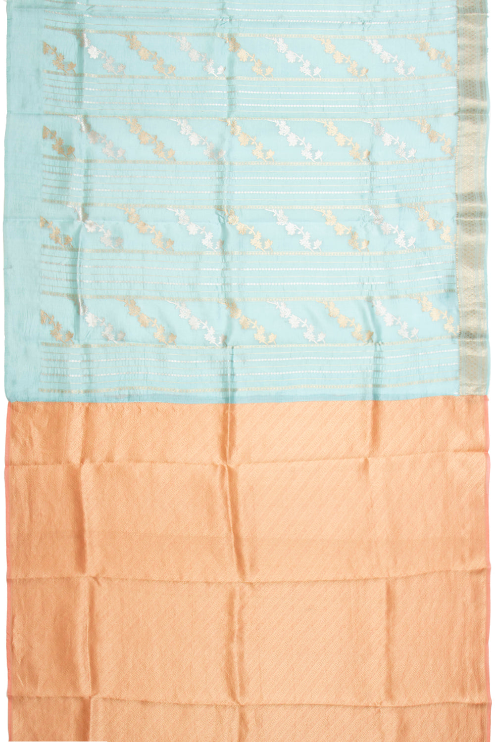 Banarasi Silk Katan Brocade Sky Blue Saree