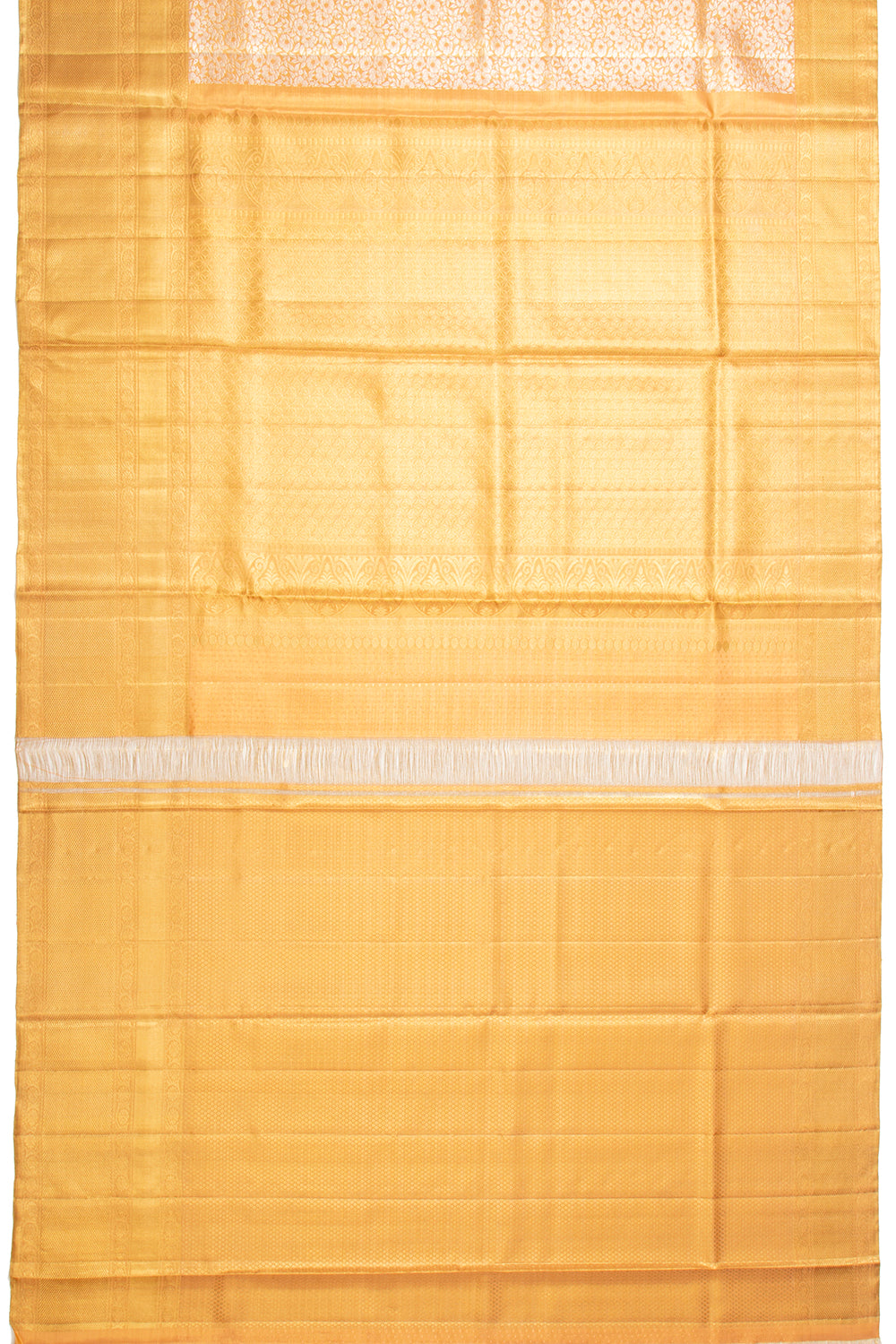 Kanchipuram Silk Tissue Brocade Gold Saree