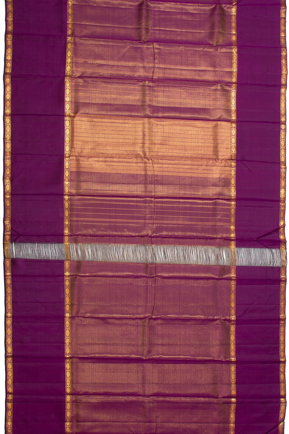 Kanchipuram Silk Brocade Purple Saree
