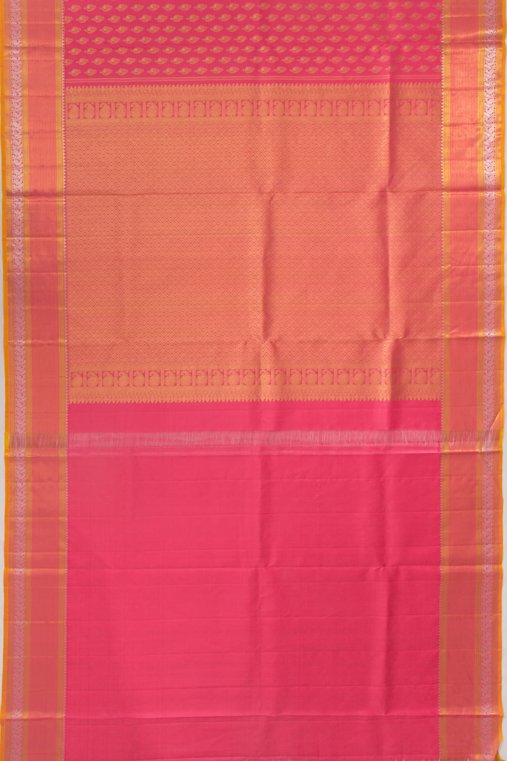Kanchipuram Silk Butta Pink Saree