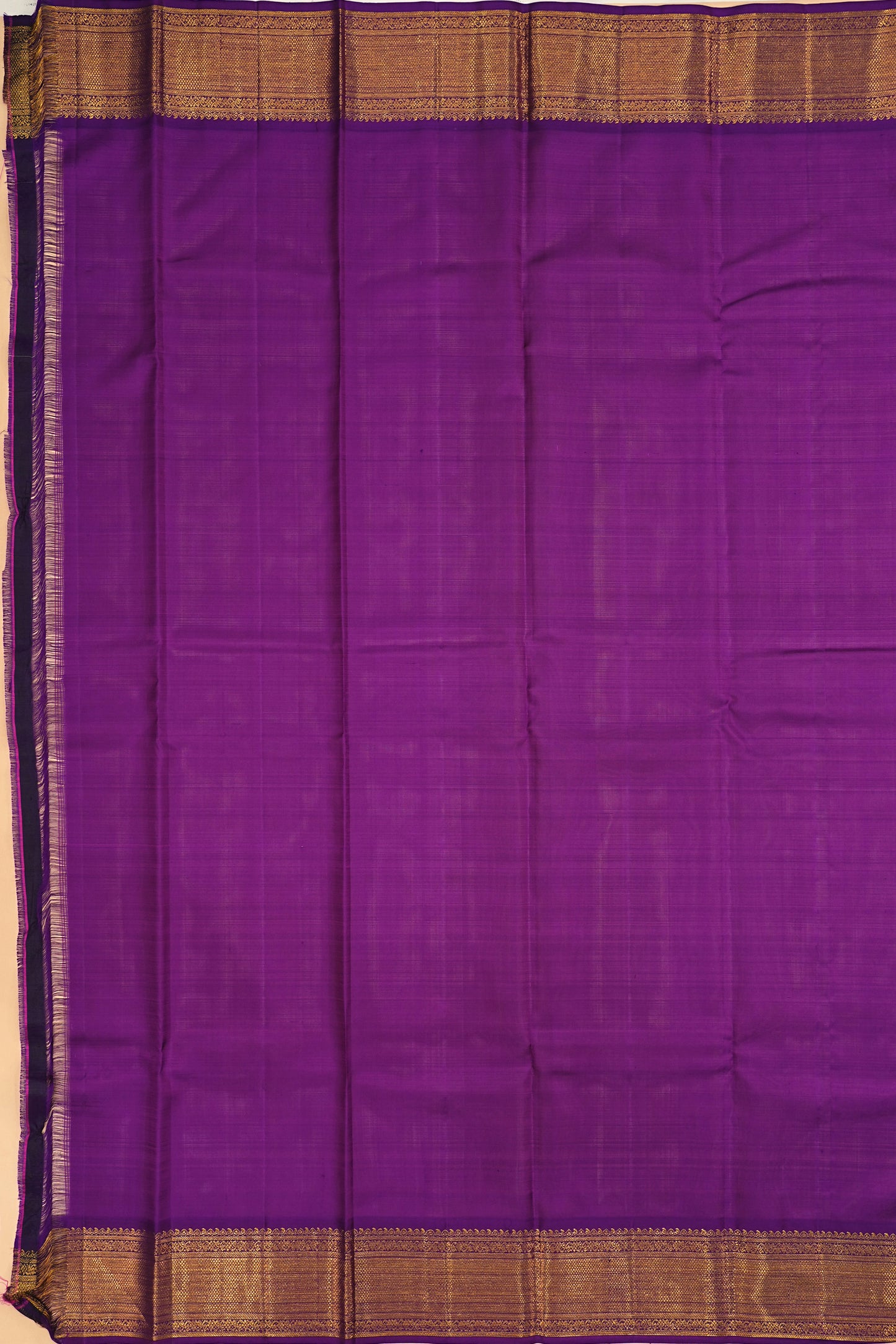 Kanchipuram Kora Organza Brocade Red Saree
