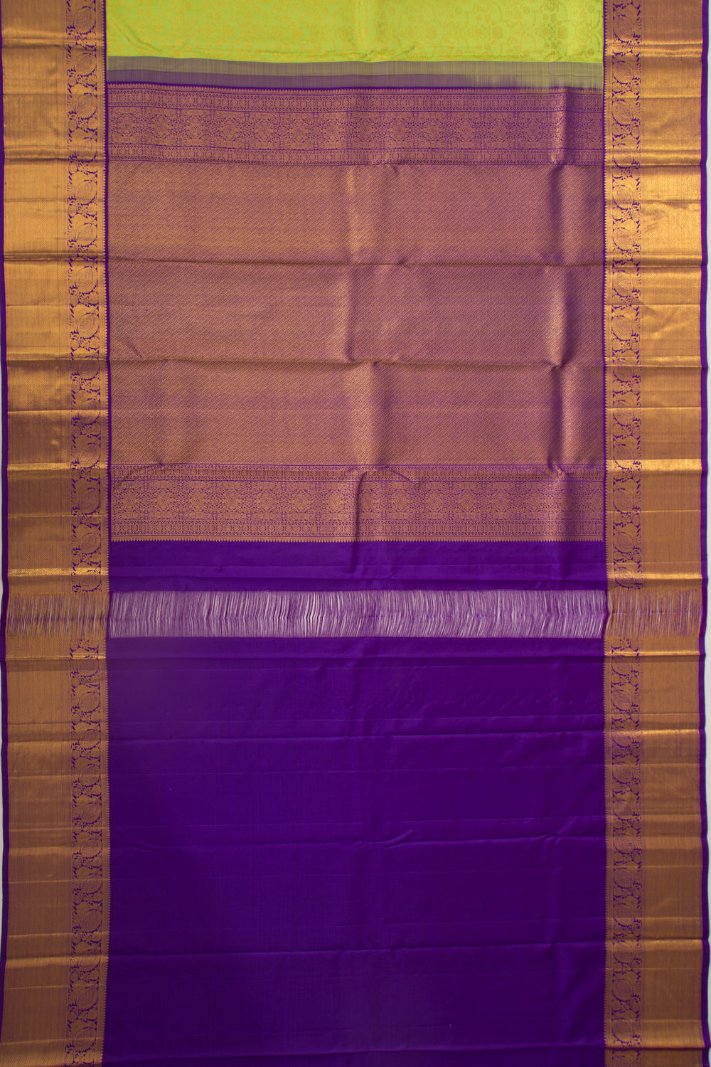 Kanchipuram Silk Brocade Green Saree