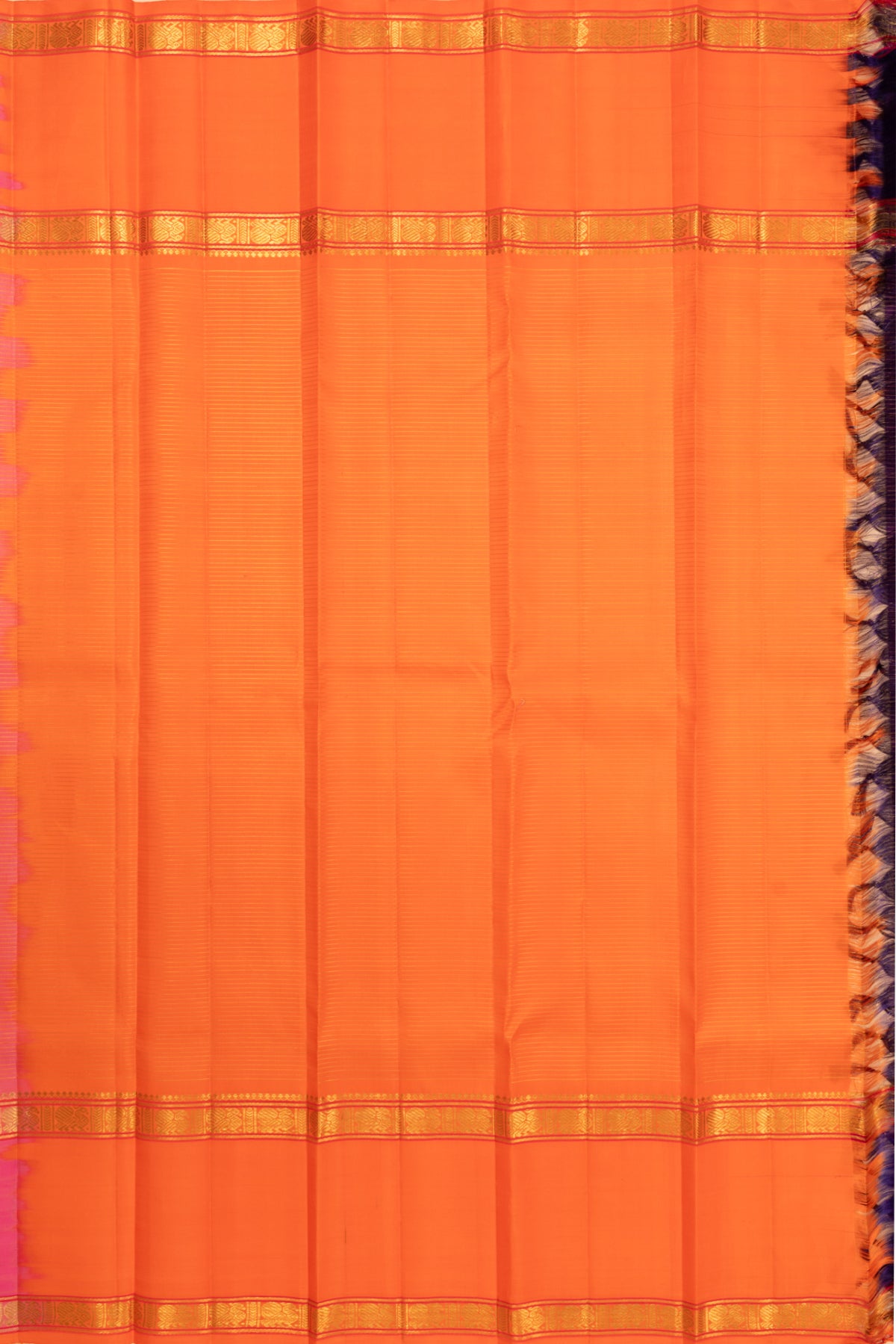 Kanchipuram Silk Checks Purple Saree