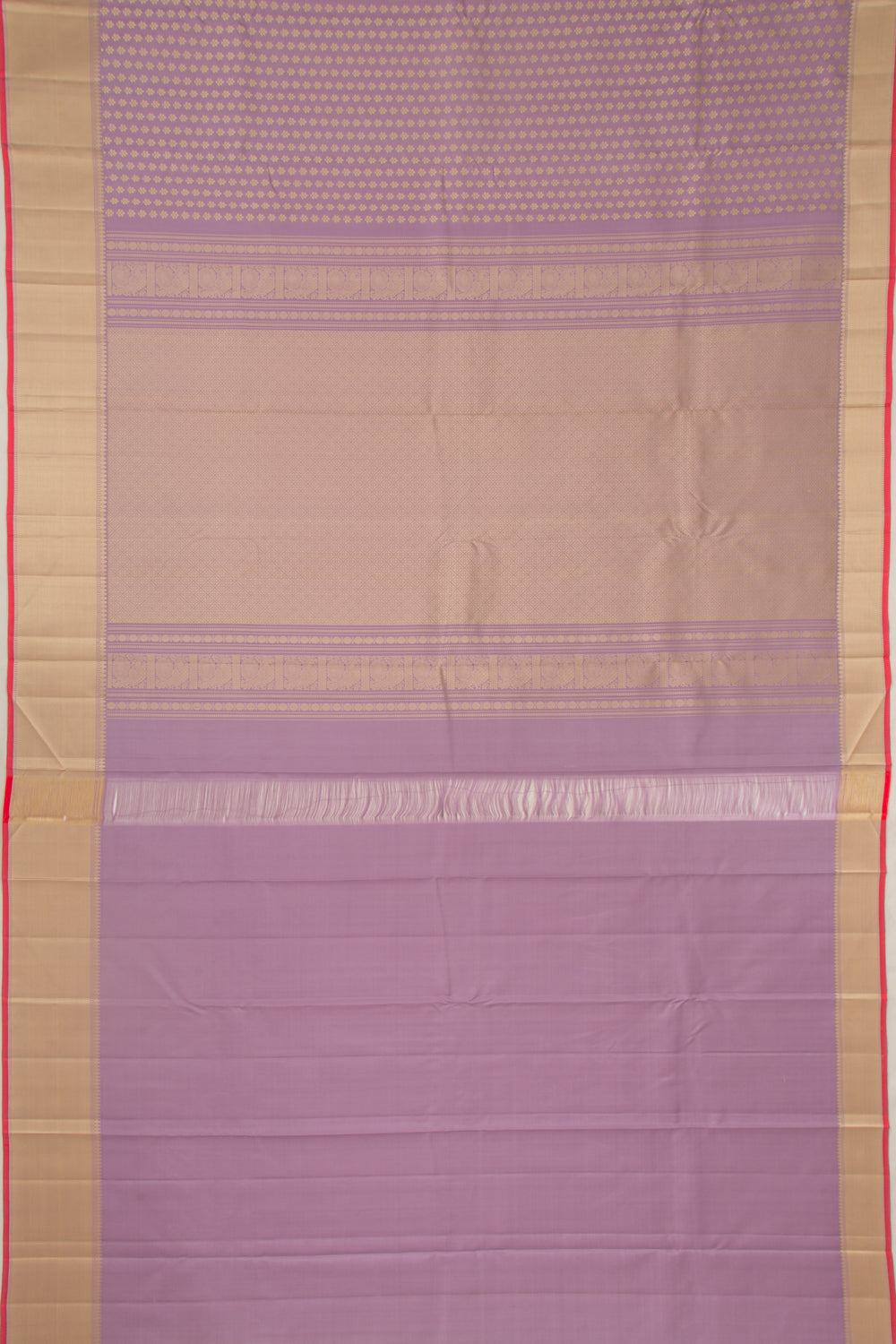 Kanchipuram Silk Brocade Lavender Saree
