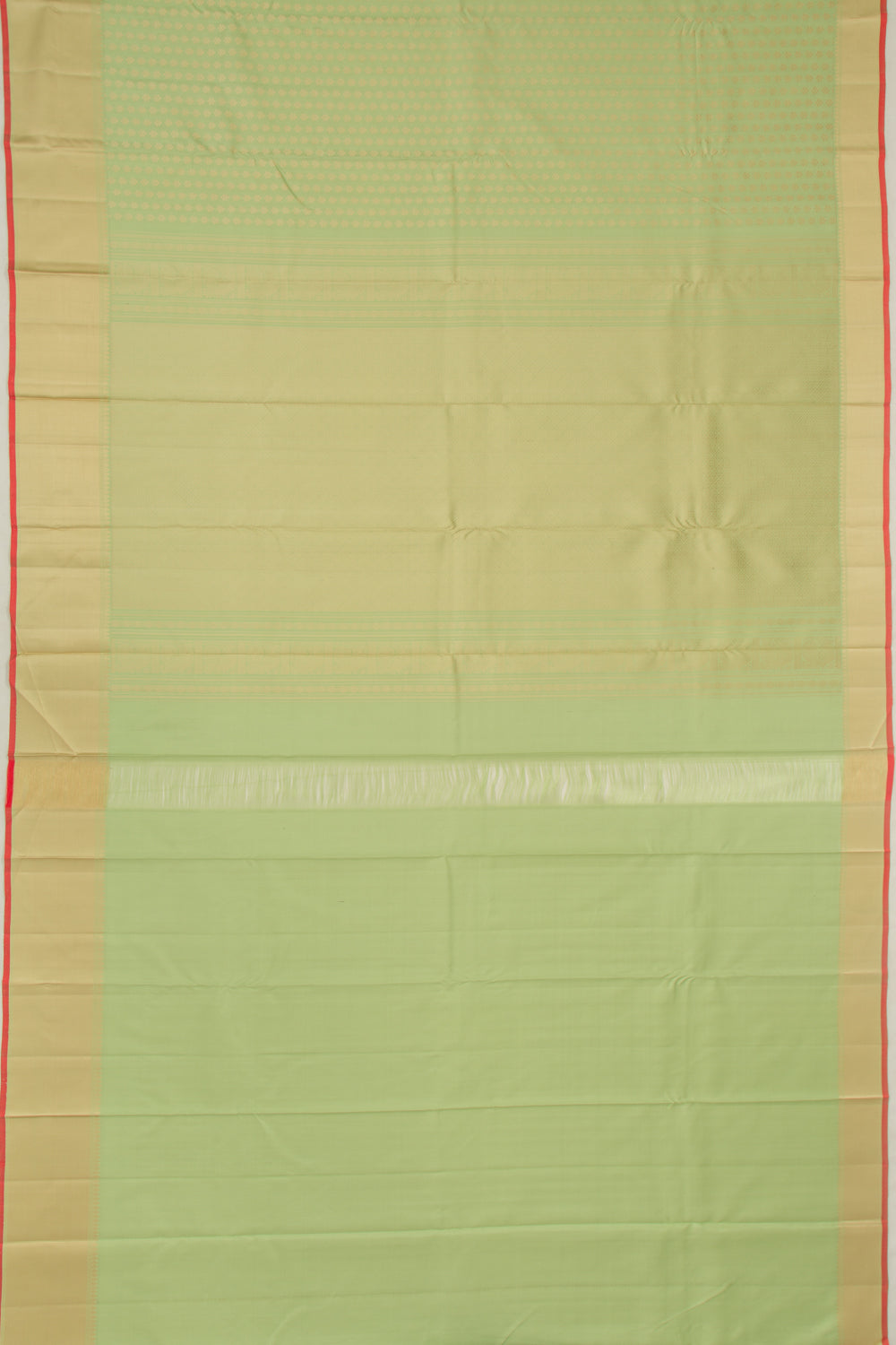 Kanchipuram Silk Brocade Pista Green Saree