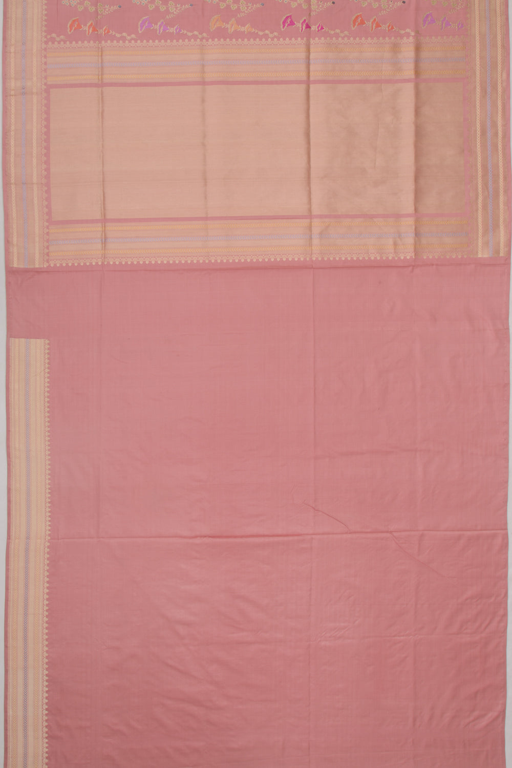 Banarasi Silk Jaal Pink Saree