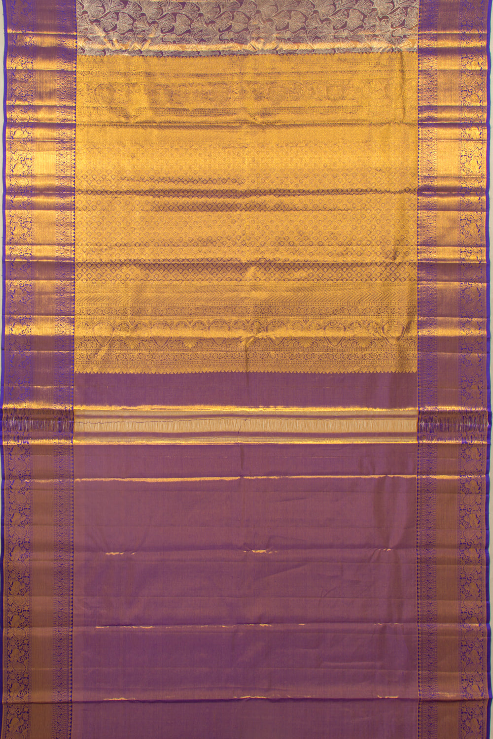 Taranga Kanchi Silk Tissue Brocade Dark Blue Saree