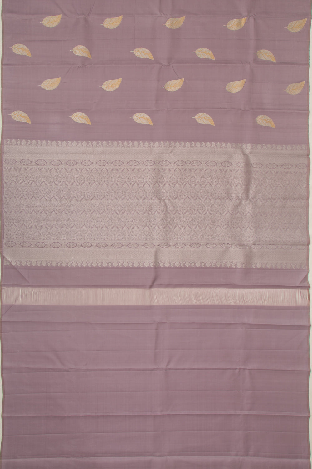Kanchipuram Silk Butta Lilac Saree