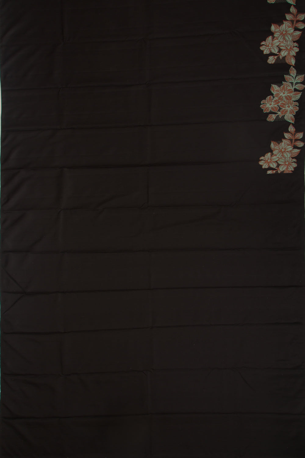 Kanchipuram Silk Plain Black Saree
