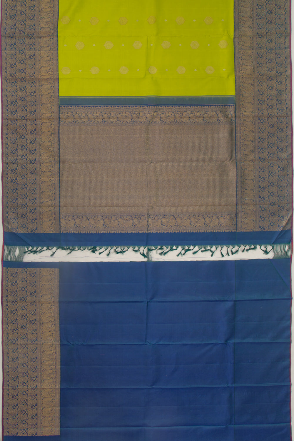 Kanchipuram Silk Butta Green Saree