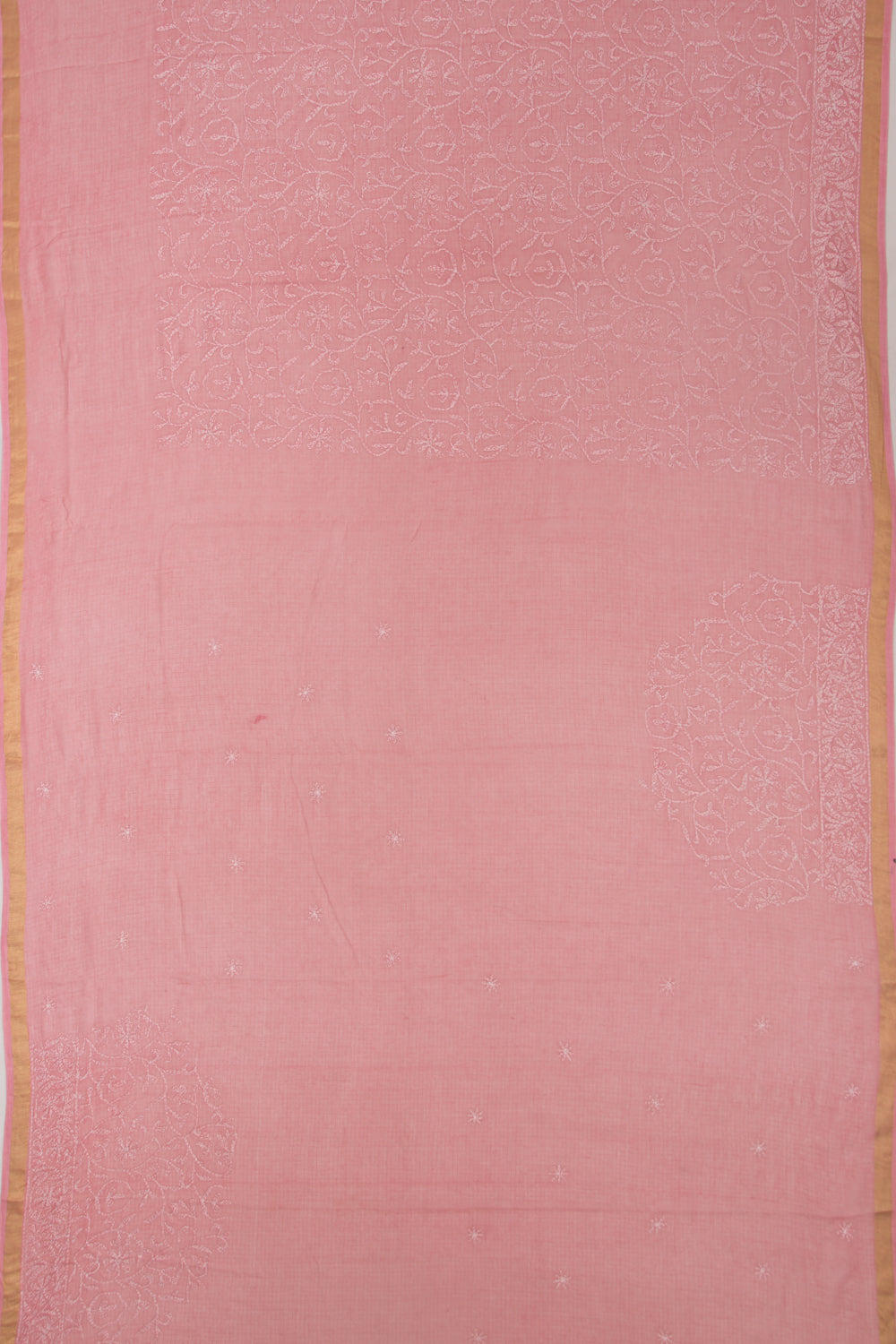 Kota Soft Silk Embroidery Pink Saree