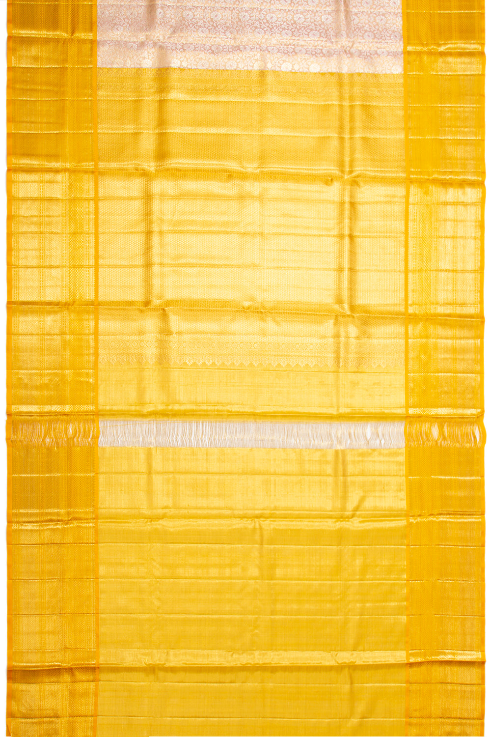 Kanchipuram Silk Tissue Brocade Gold Saree