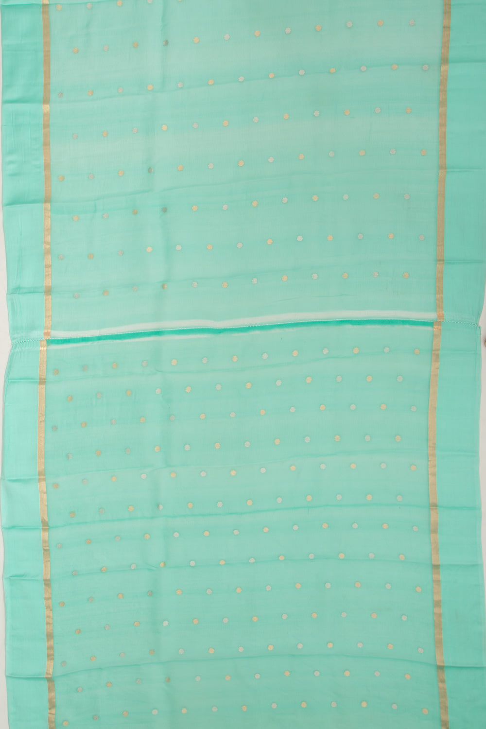 Organza Jaal Sea Green Saree