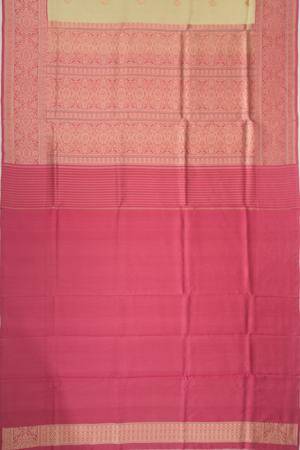 Banarasi Kora Organza Butta Pista Green Saree