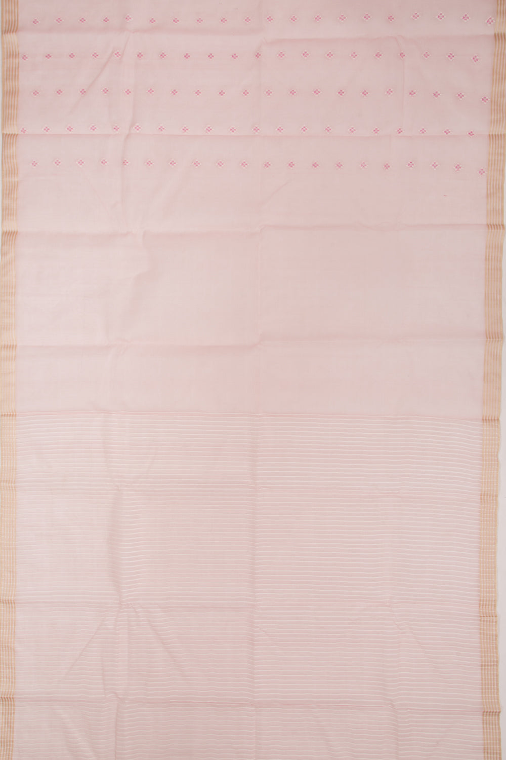 Dhakai Kora Organza Butta Lemon Lilac Saree