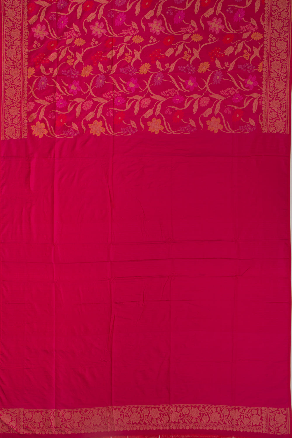 Banarasi Silk Jaal Pink Saree