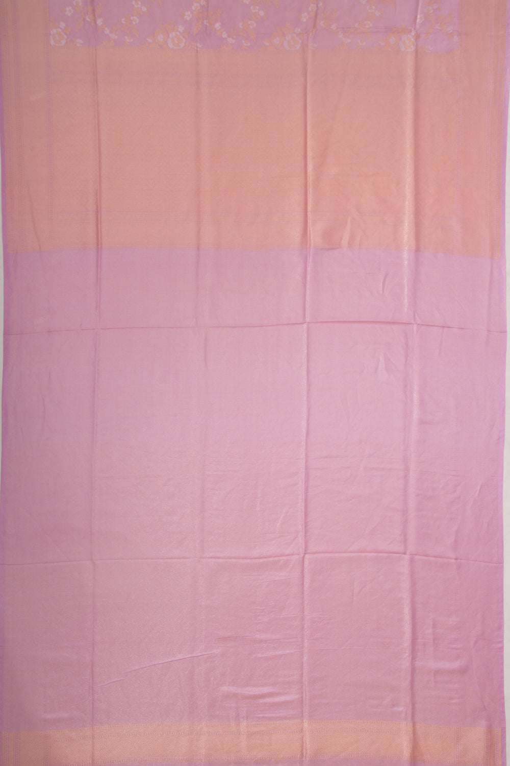 Banarasi Silk Jaal And Butta Lavender Saree