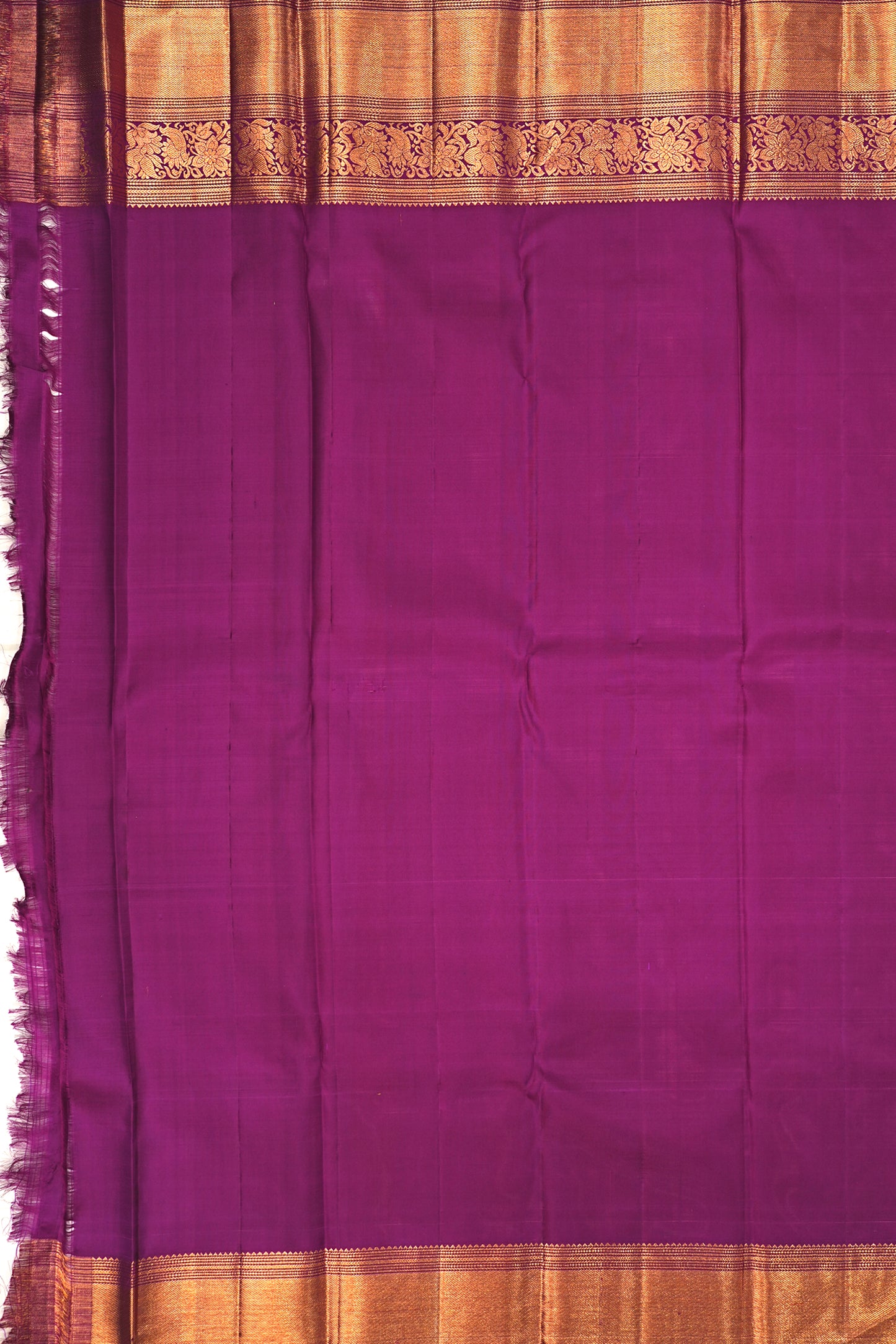 Kanchipuram Silk Brocade Lavender Saree