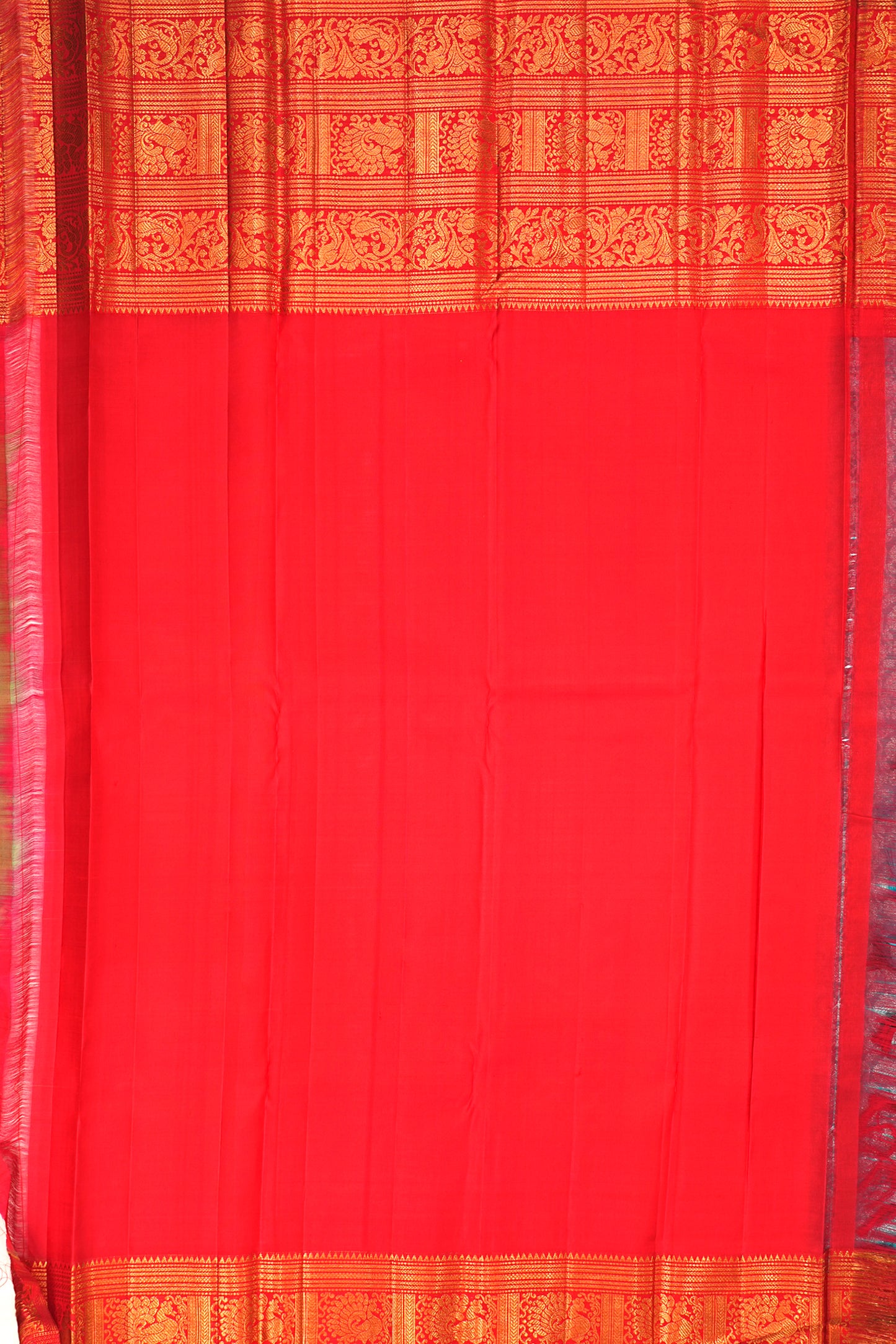 Kanchipuram Silk Brocade Sky Blue Saree