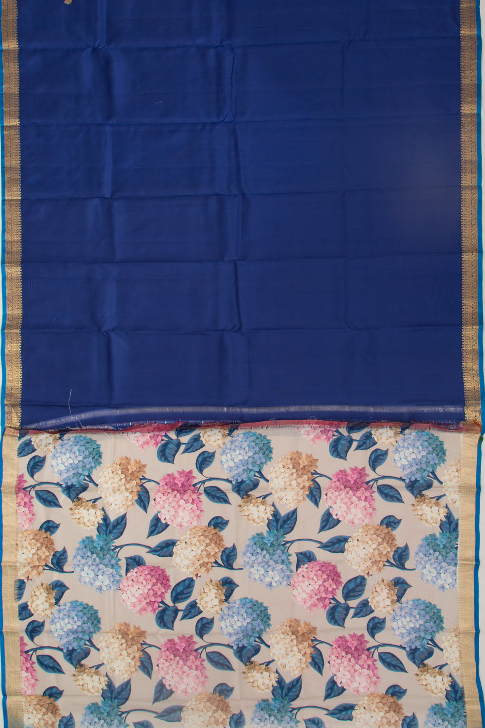Soft Silk Butta Royal Blue Saree