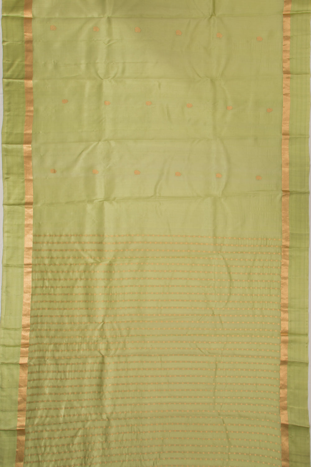 Banarasi Katan Silk Butta Green Saree