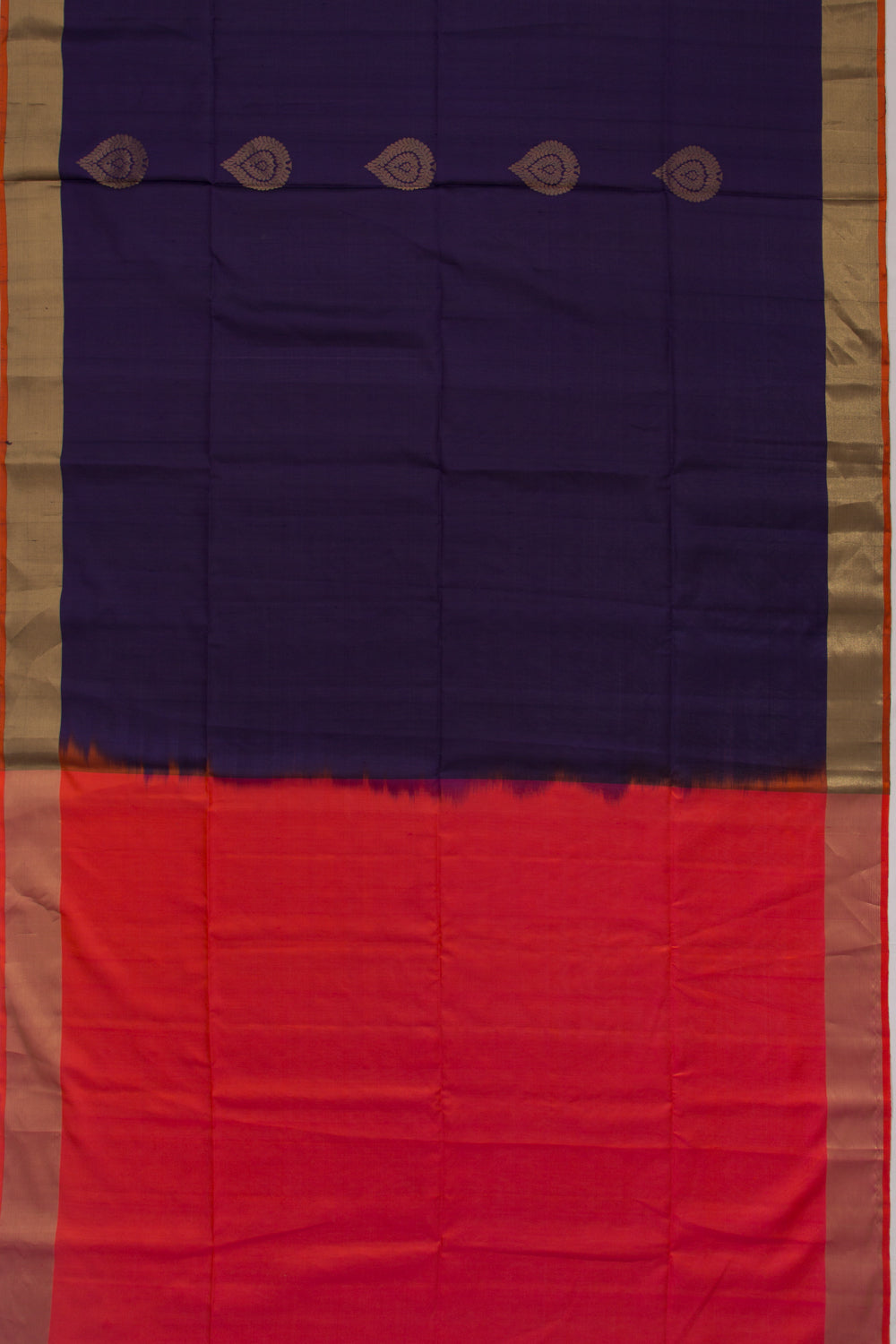 Coimbatore Soft Silk Butta Dark Blue Saree
