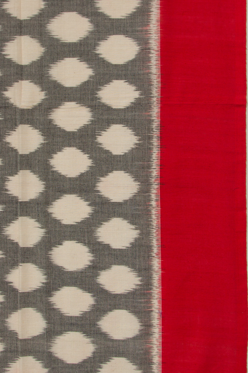 Pochampally Cotton Ikat Grey Saree