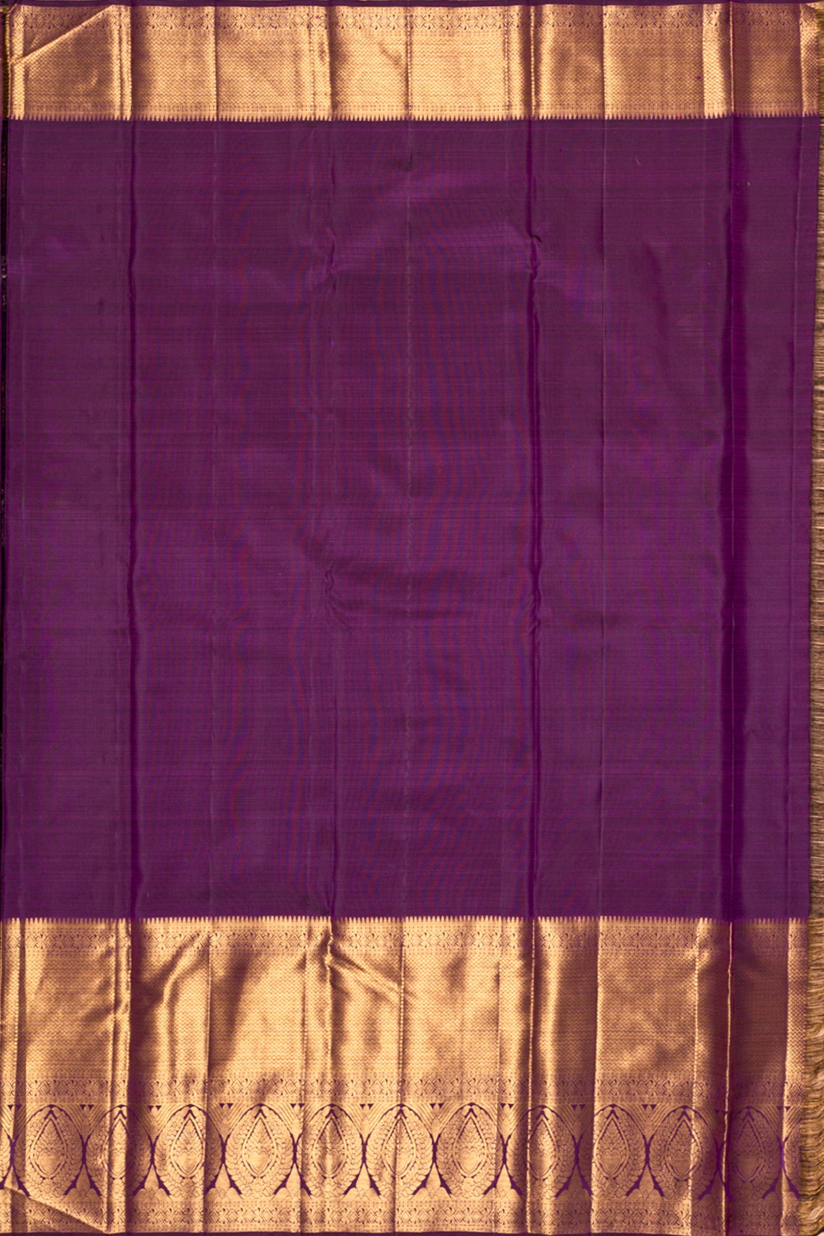 Kanchipuram Silk Jaal Purple Saree