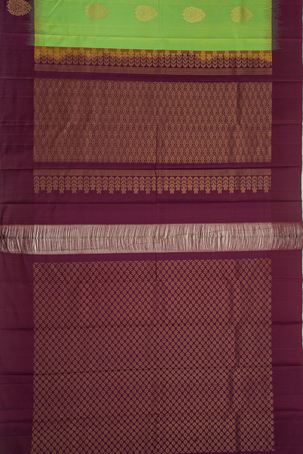 Taranga Kanchi Silk Butta Green Saree
