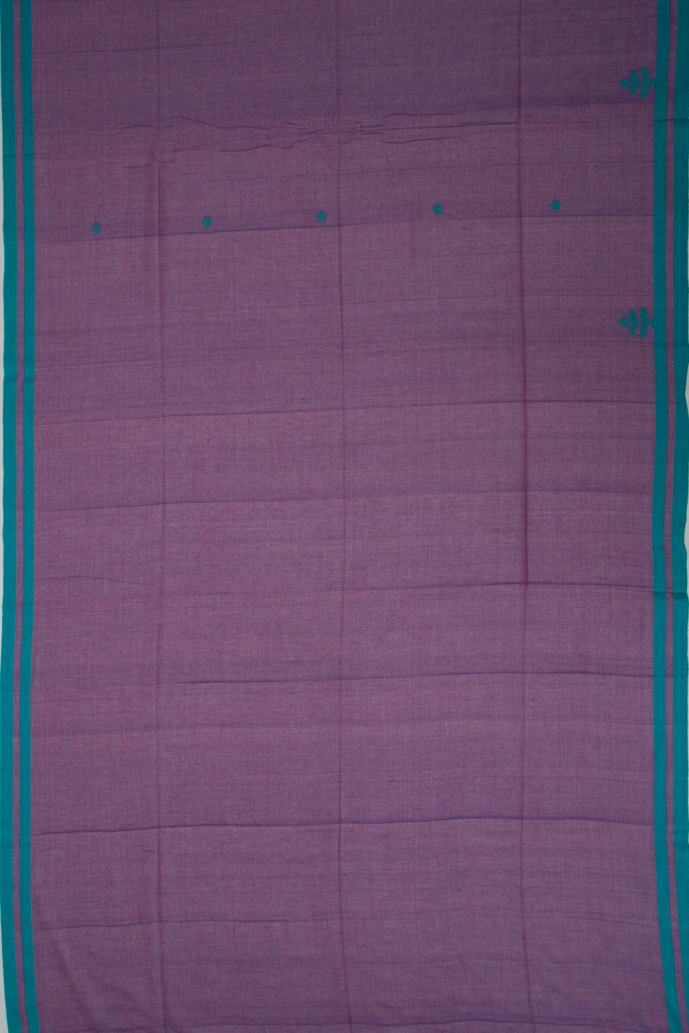Bengal Cotton Butta Purple Saree