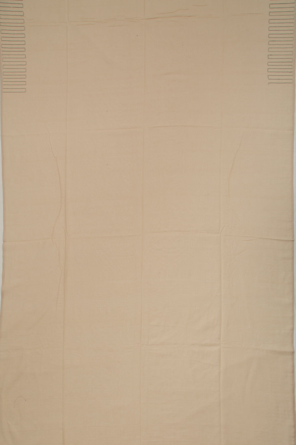 Phulia Cotton Plain Cream Saree