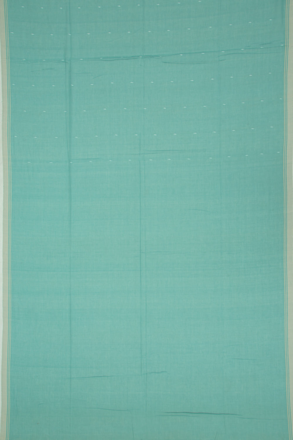 Phulia Cotton Butta Sea Green Saree